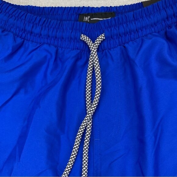 Inc Mens Blue Drawstring Regular Fit Moisture Wicking Swim Trunks  Size S - Picture 3 of 11